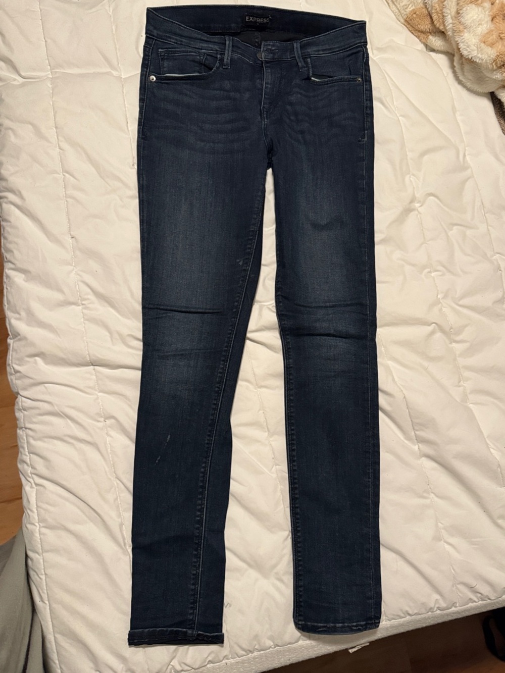 Express Women's Skinny Jeans in Dark Indigo